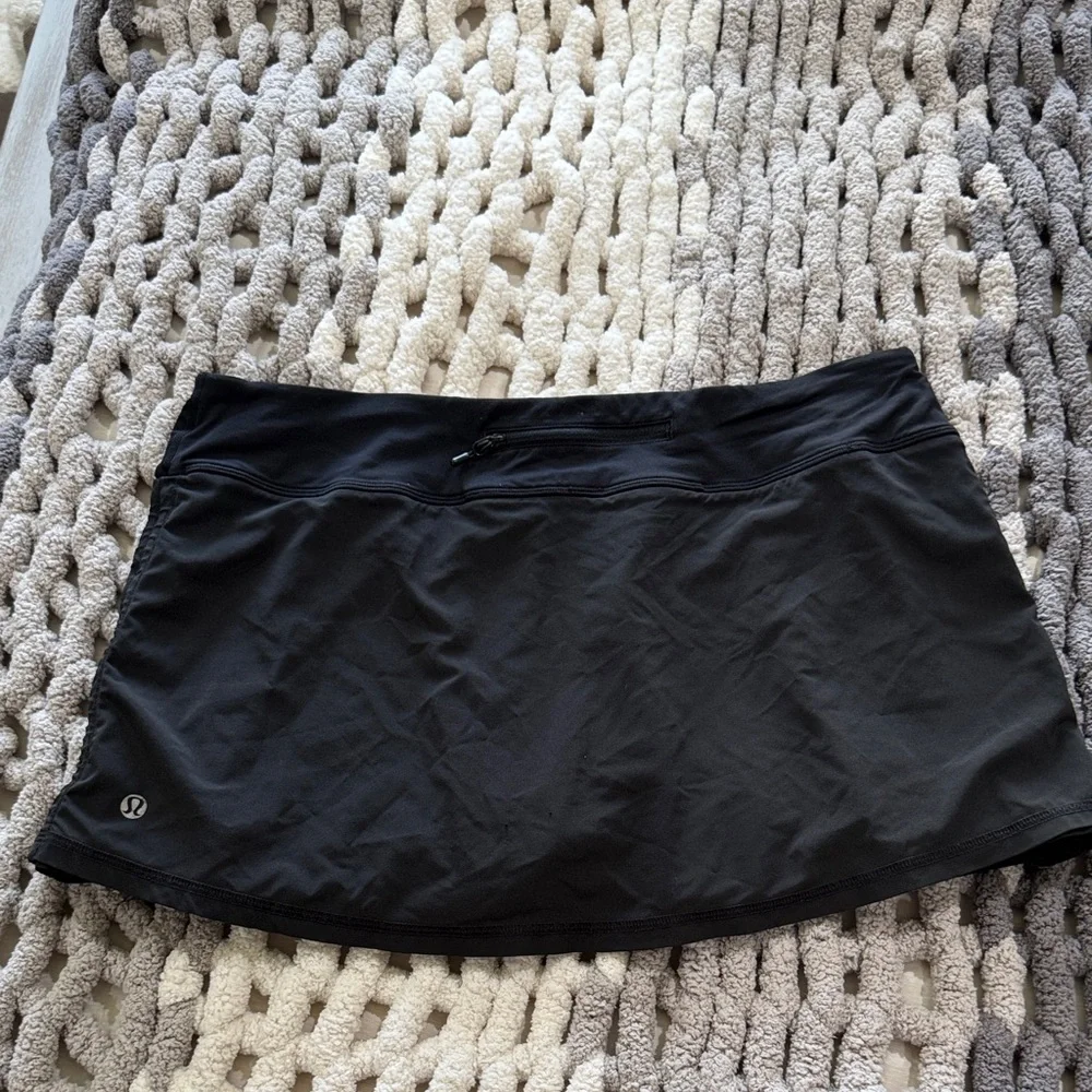 lululemon athletica Black Athletic Skort